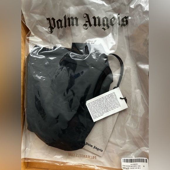 Palm Angels Logo Tape Elastic Waist Leggings - Picture 2 of 4